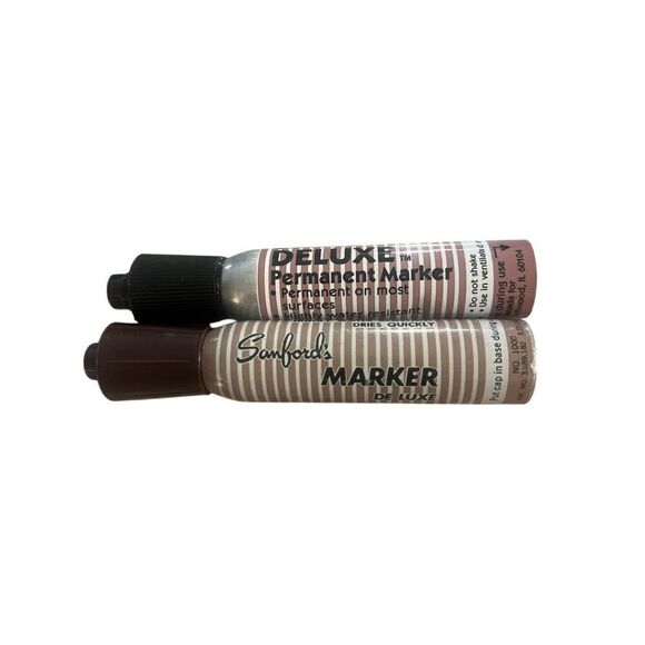 Sanford markers mini set of 2 one black one brown - Picture 1 of 2